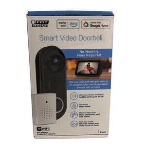Feit Electric CAM/DOOR/WIFI Smart Doorbell Camera, 130 deg Viewing ShelfA